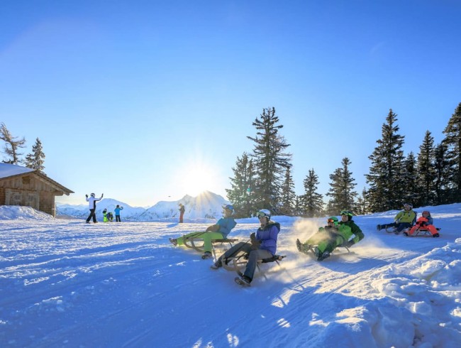 Winterurlaub mit Rodelspaß auf der Hochwurzen © Schladming-Dachstein_Martin Huber