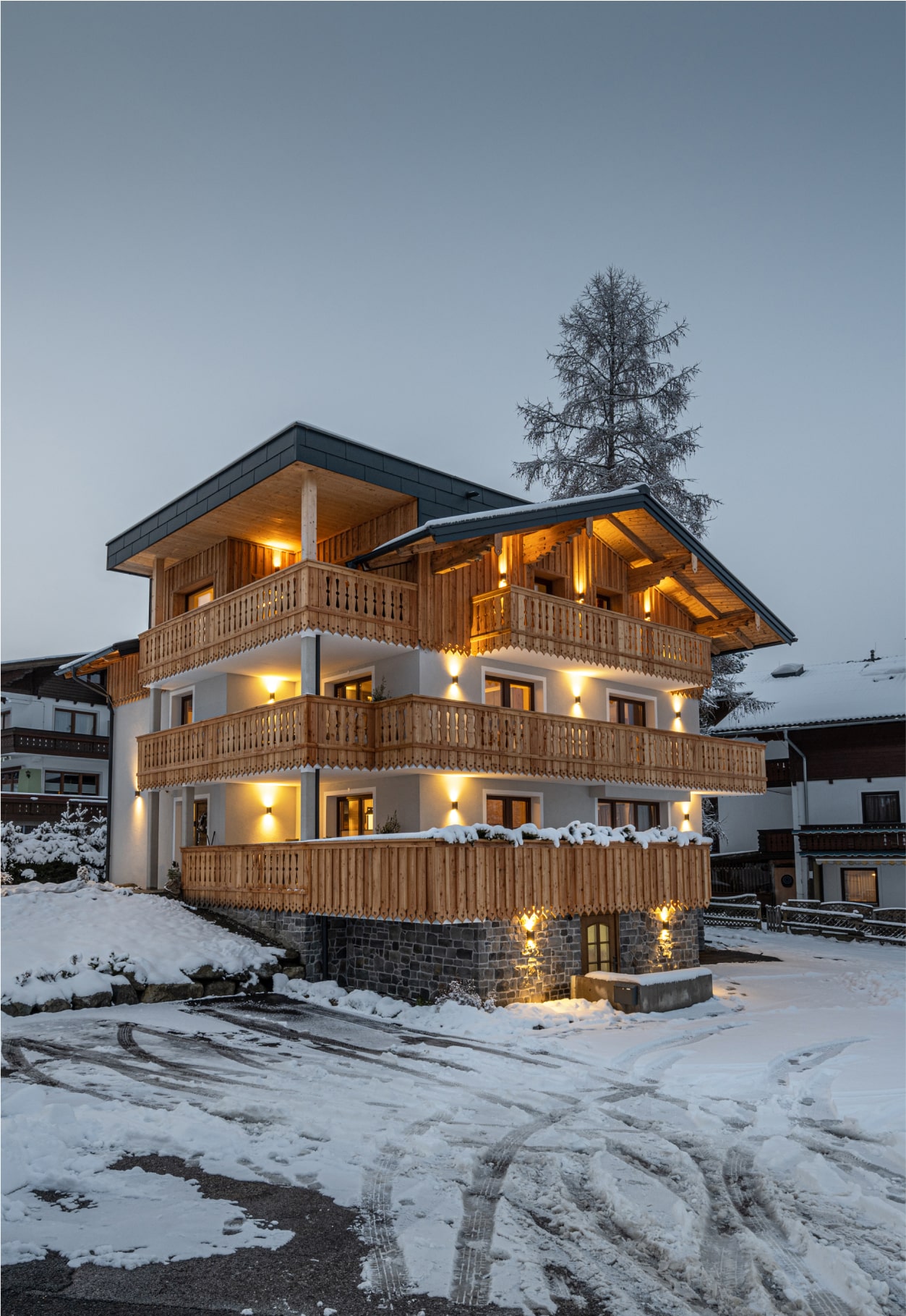 Winteransicht Haus s'Wiederkehr in Schladming